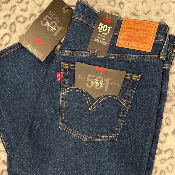 Levi's Denim - Womens Levi’s 501 High Rise Skinny Jeans